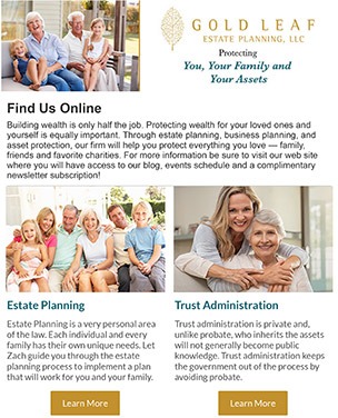 Estate Planning Newsletter - Subscribe Today!